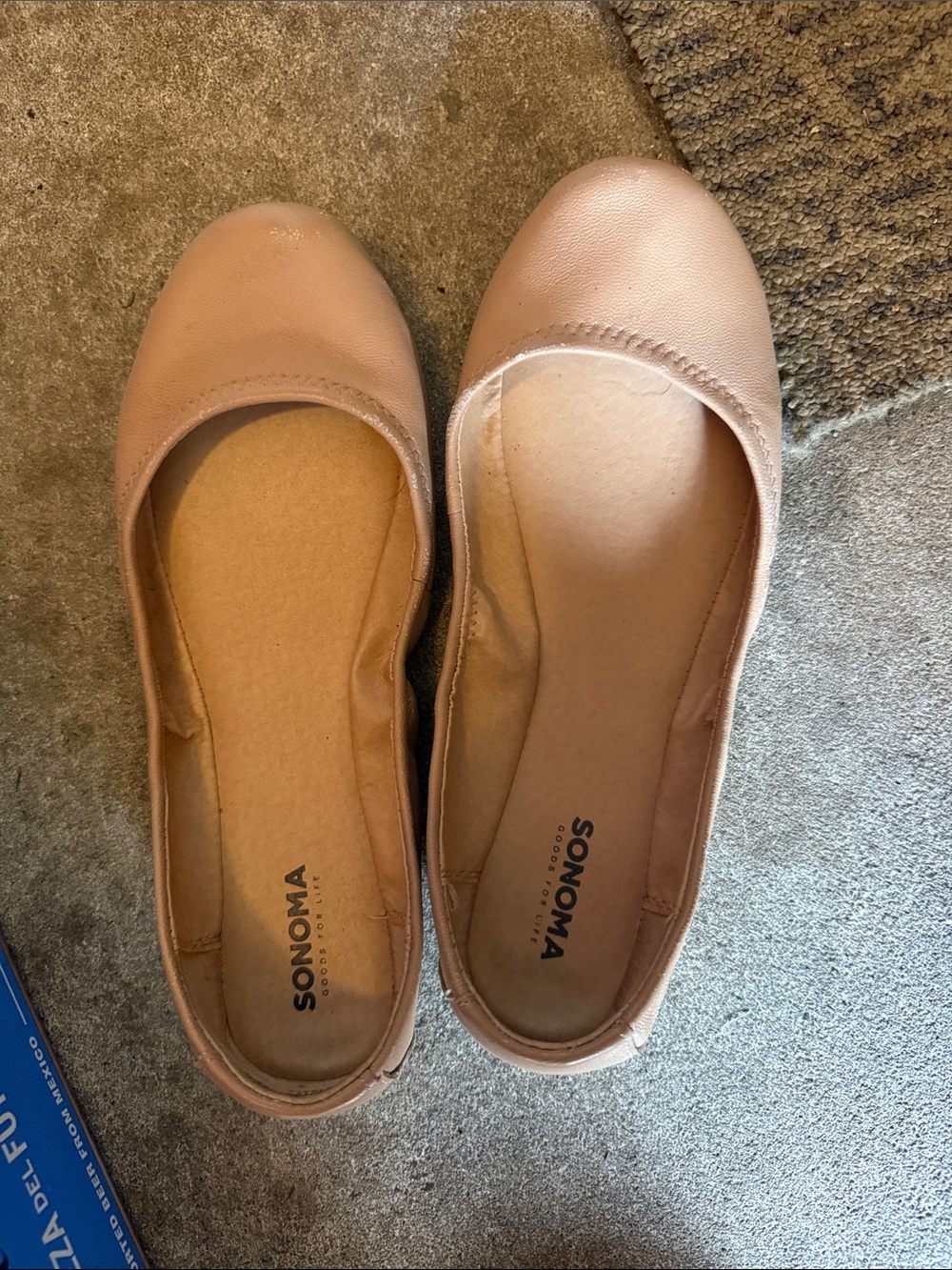 Sonoma Ballet Flats in Light Tan